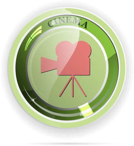 Vecteur de boutons cinéma — Image vectorielle