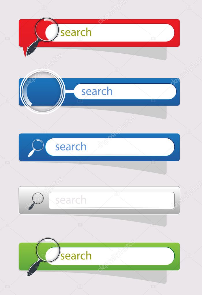 Search buttons for website vector
