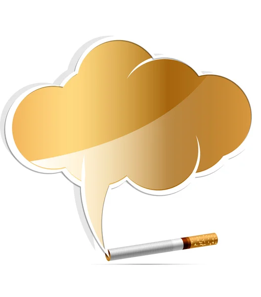 Kein Rauchmelder Wolkenvektor Illustration — Stockvektor