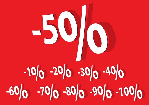 Sale percent label vector format — Stock Vector