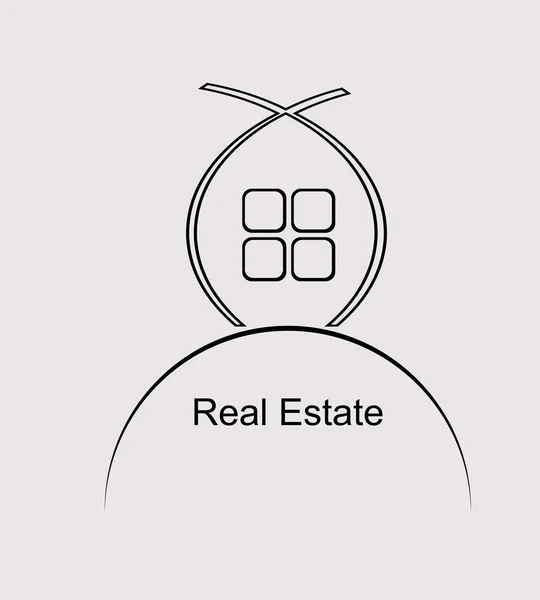 Real estate karikaturní domu — Stockový vektor