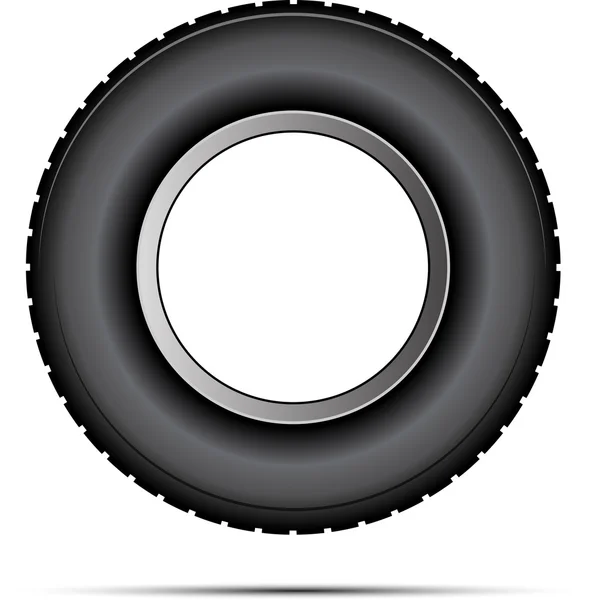 Vetor de pneu carro — Vetor de Stock