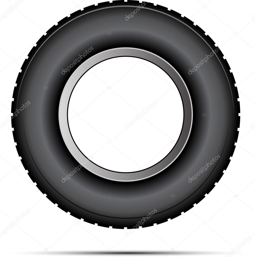 Car tire vector