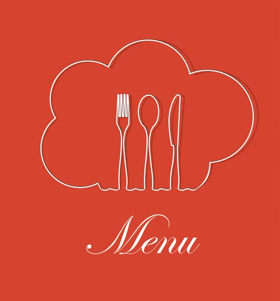 Векторный формат меню ресторана — стоковый вектор