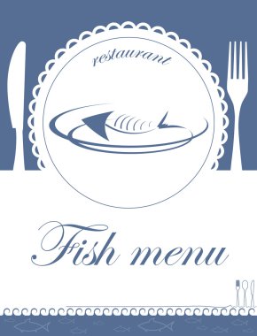 Restoran için balık menüsü