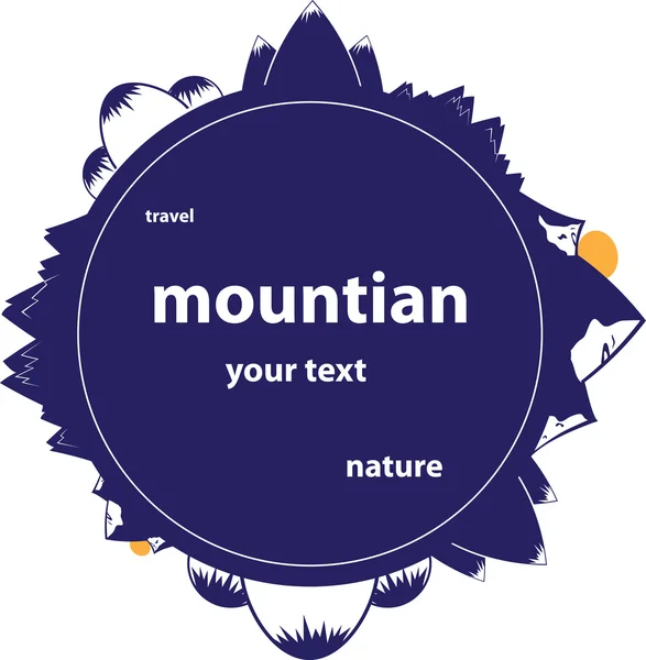 Format vectoriel de montagne — Image vectorielle