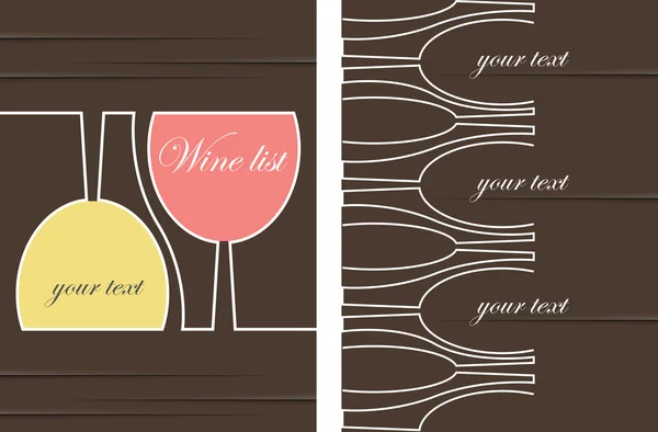 Vecteur de conception de carte des vins — Image vectorielle