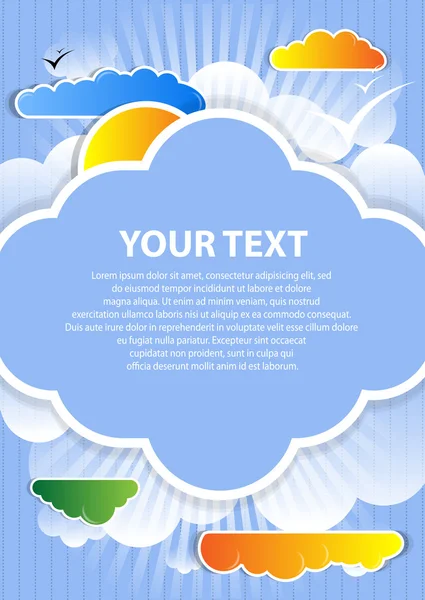 Vecteur de fond Cloud — Image vectorielle