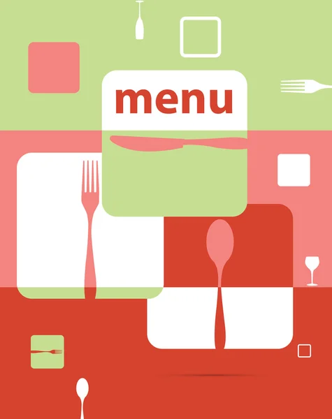 Restoran menü tasarımı — Stok Vektör