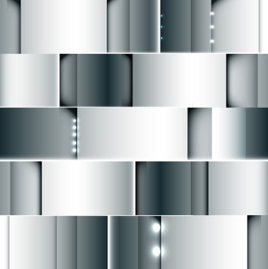 Abstract steel grey background with spot light vector clipart