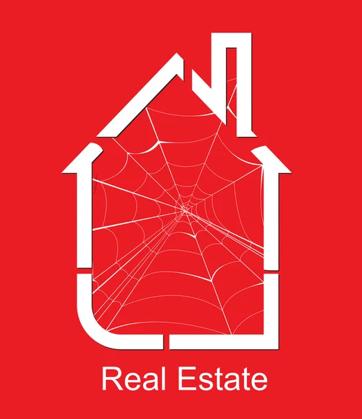 Vettore ragno immobiliare — Vettoriale Stock