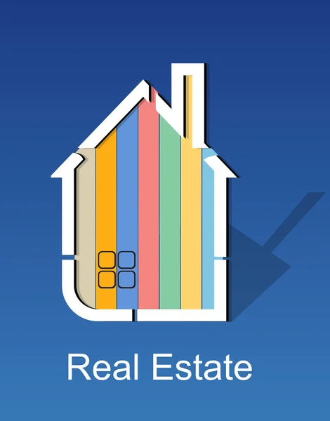Vettore immobiliare astratto — Vettoriale Stock