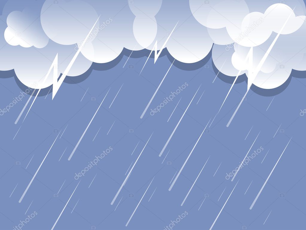 Rain cloud background vector