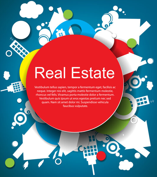 Abstract real estate vector background