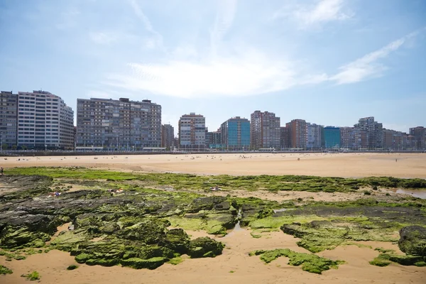 Playa de Gijón ciudad —  Fotos de Stock