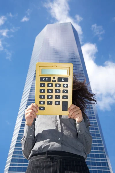 Calculator with blank screen — Stock Photo, Image
