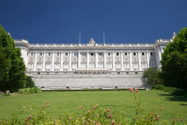 South Madrid royal palace facade — Stock Photo, Image