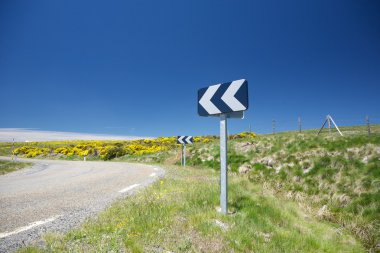 kırsal Road dönüş sinyali