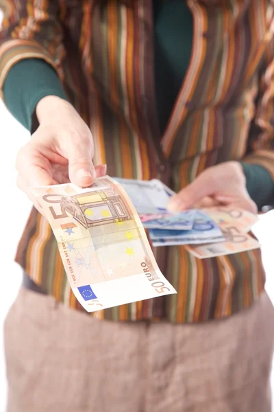 Take 50 euros — Stock Photo, Image