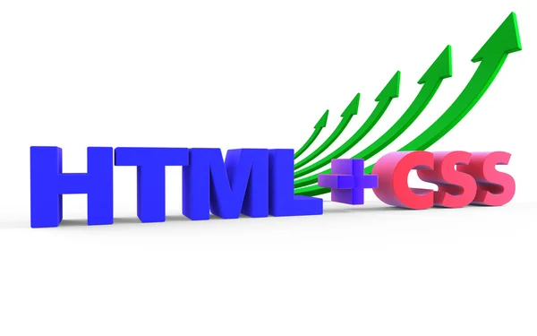 HTML css — Foto de Stock