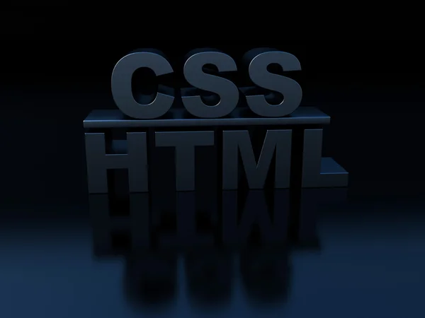 HTML css — Fotografia de Stock