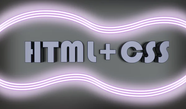 HTML css — Foto de Stock