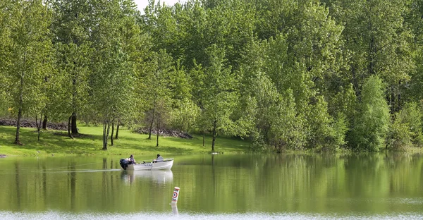 Fishing in the lake, Woodland WA. — Stock Photo, Image