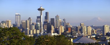 City of Seattle panoramic view. clipart