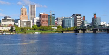 Portland Oregon skyline. clipart