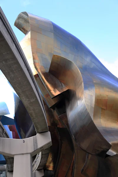 Stock image The arts center building and monorail tracks, Seattle WA.