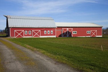 Country barn and storage shed. clipart