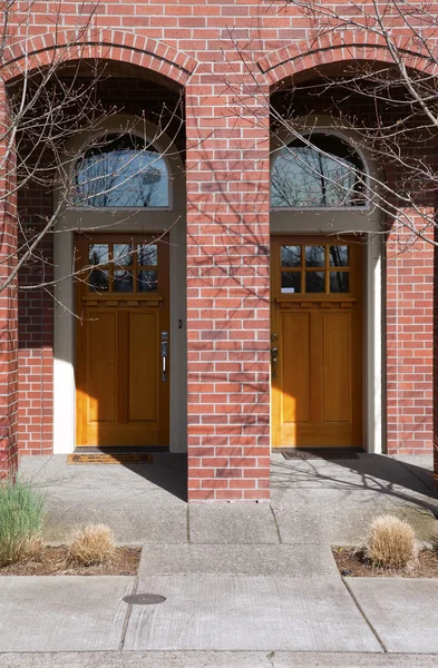 Portas e entrada para condomínios, Portland OR . — Fotografia de Stock