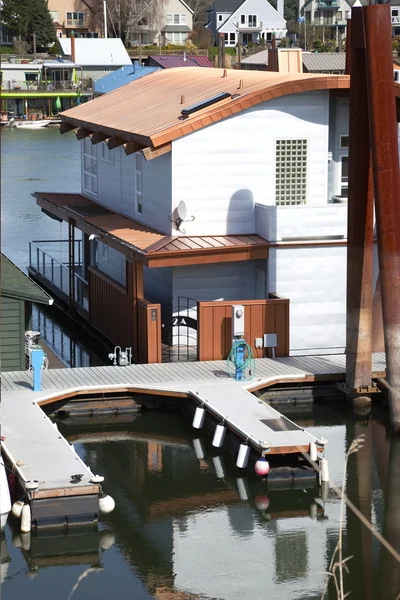 Ein schwimmendes Haus, Portland oder. — Stockfoto