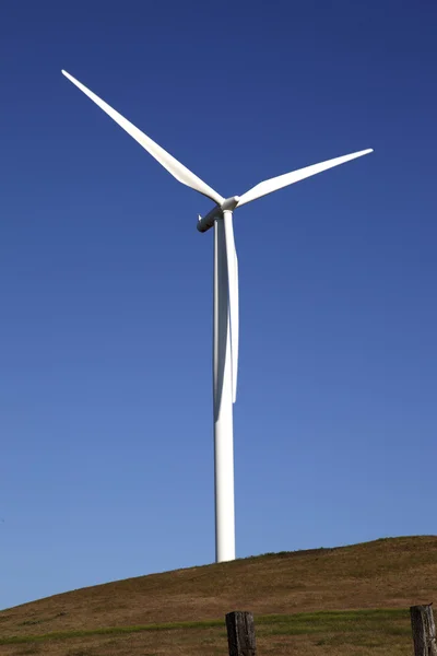 风力能源、 风电机组在一个字段中华盛顿州. — 图库照片