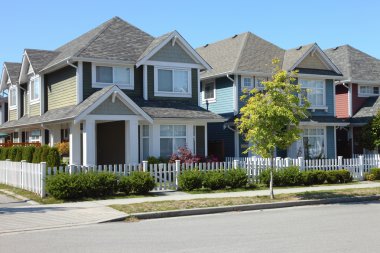Residences in Richmond BC Canada. clipart