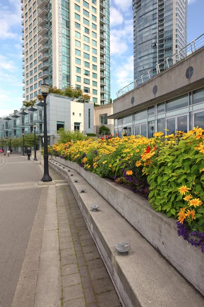 A decorated promenade in Vancouver BC Canada. — Stock Photo, Image