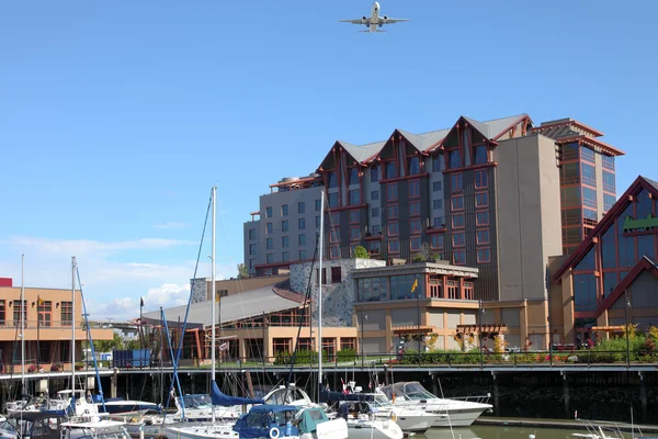 stock image A flight path over River Rock casino.