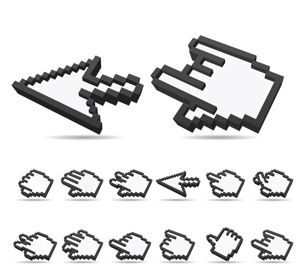 stock vector Cursor,hand sign icons.