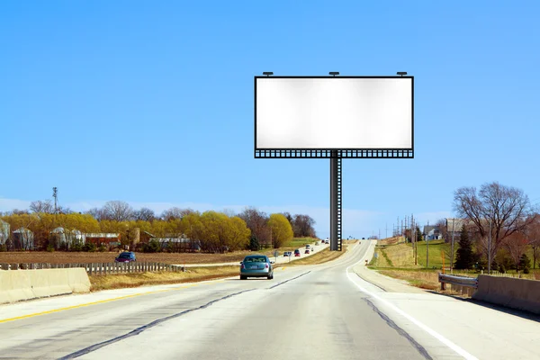 Droga billboard — Zdjęcie stockowe