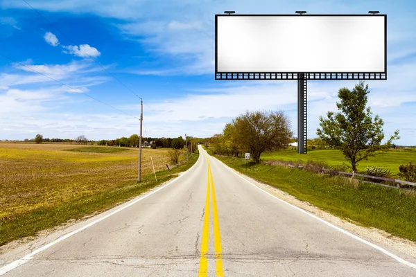 Big Metal Advertising Billboard Sign — Stock Photo, Image