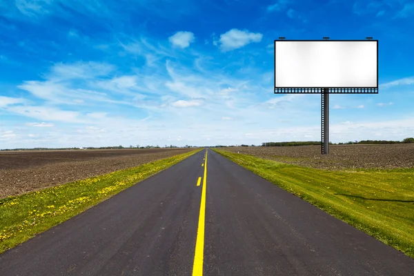 Big Metal Advertising Billboard Sign — Stock Photo, Image