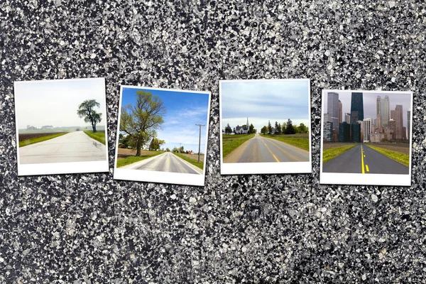 Asphalt Road Background or Texture — Stock Photo, Image