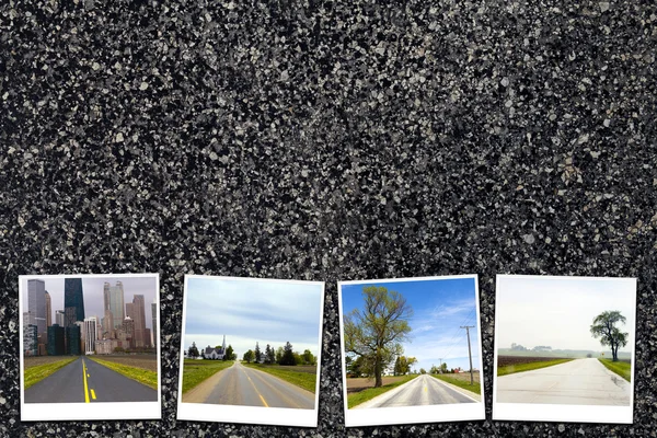 Asphalt road fondo o textura —  Fotos de Stock