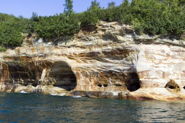 üst Yarımadası (resimde rocks) - michigan, ABD