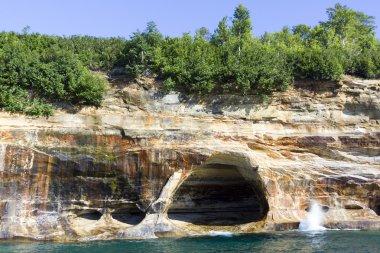 üst Yarımadası (resimde rocks) - michigan, ABD