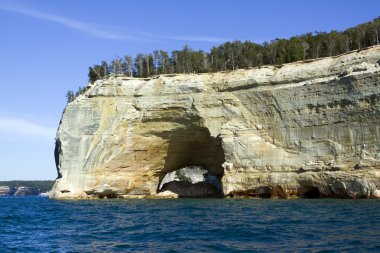 üst Yarımadası (resimde rocks) - michigan, ABD