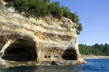 üst Yarımadası (resimde rocks) - michigan, ABD