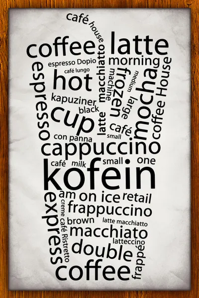 Coffe Poster — Stock Photo, Image