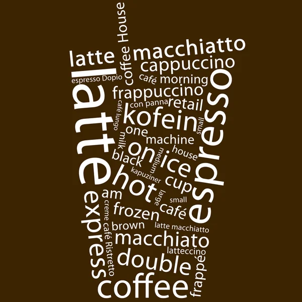 咖啡标签 — 图库照片