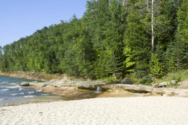 üst Yarımadası (resimde rock Ulusal göl kıyısı) - michigan, ABD